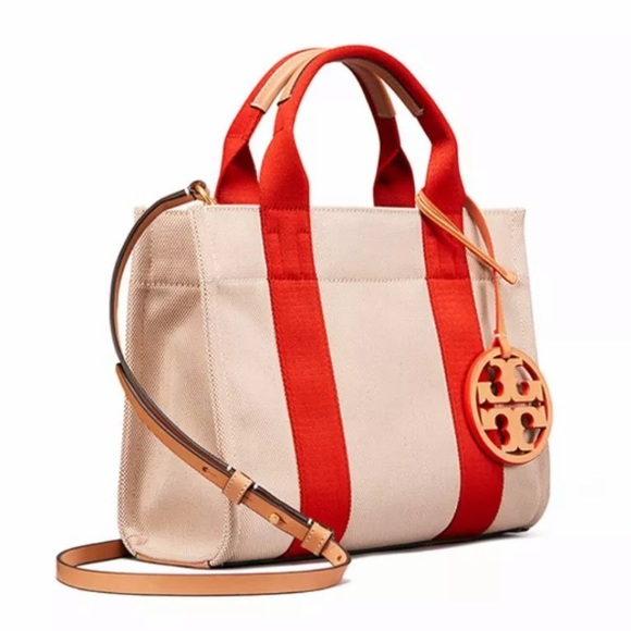 Tory Burch Handbags - Authentic Tory Burch canvas/leather Crosby/satchel